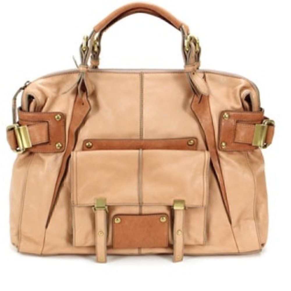 Kooba Leather Barkley Satchel in 'Naked'